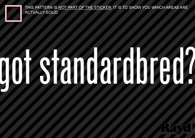 Got standardbred sticker - got,